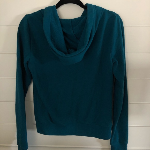 PINK VS teal zip up! Size S - Picture 5 of 6